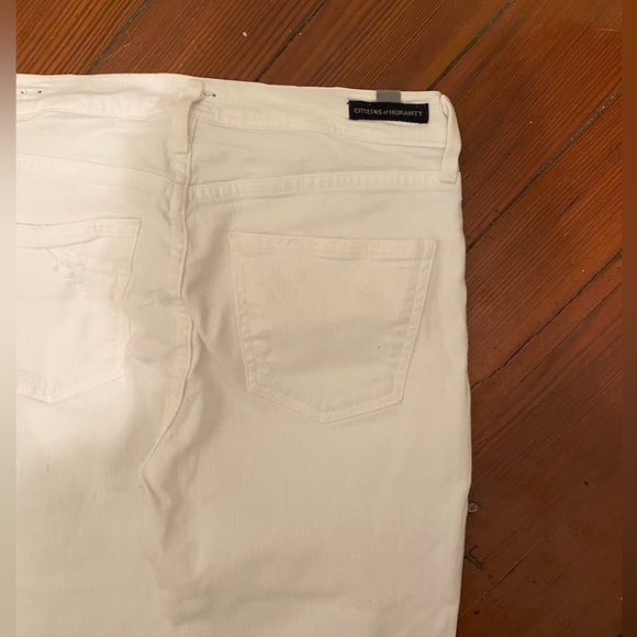 Citizens of Humanity Rocket Crop Skinny Jean, Distressed White - Picture 6 of 7